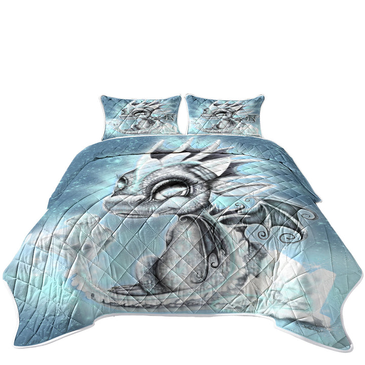 April Diamond Birthstone Lil Dragon Coverlet