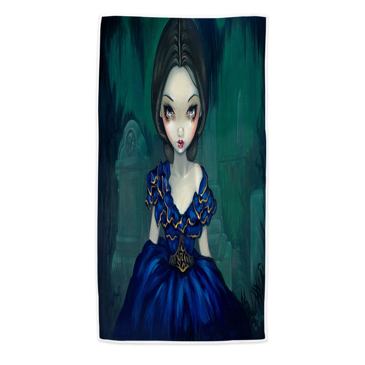 Art Beach Towel Southern Gothic Belle of Bonaventure