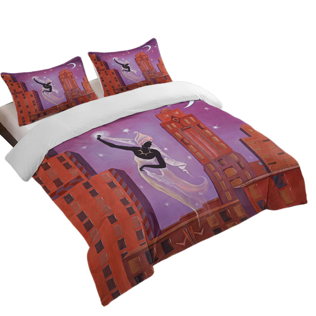 Art Deco Scarf Night City Dancing Painting Good Duvet Covers