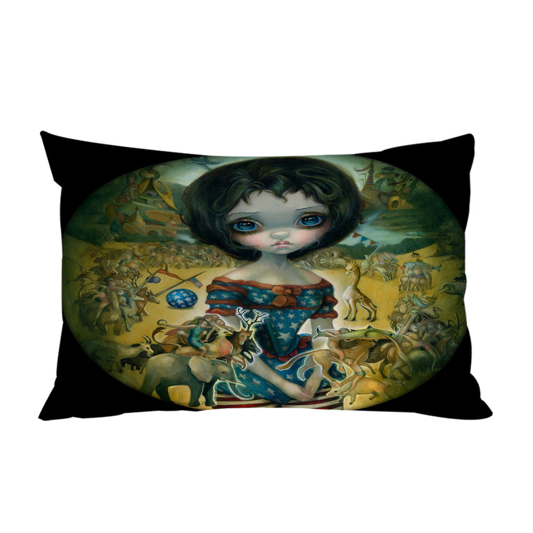 Art Painting Bosch Circus Girl Pillowcase