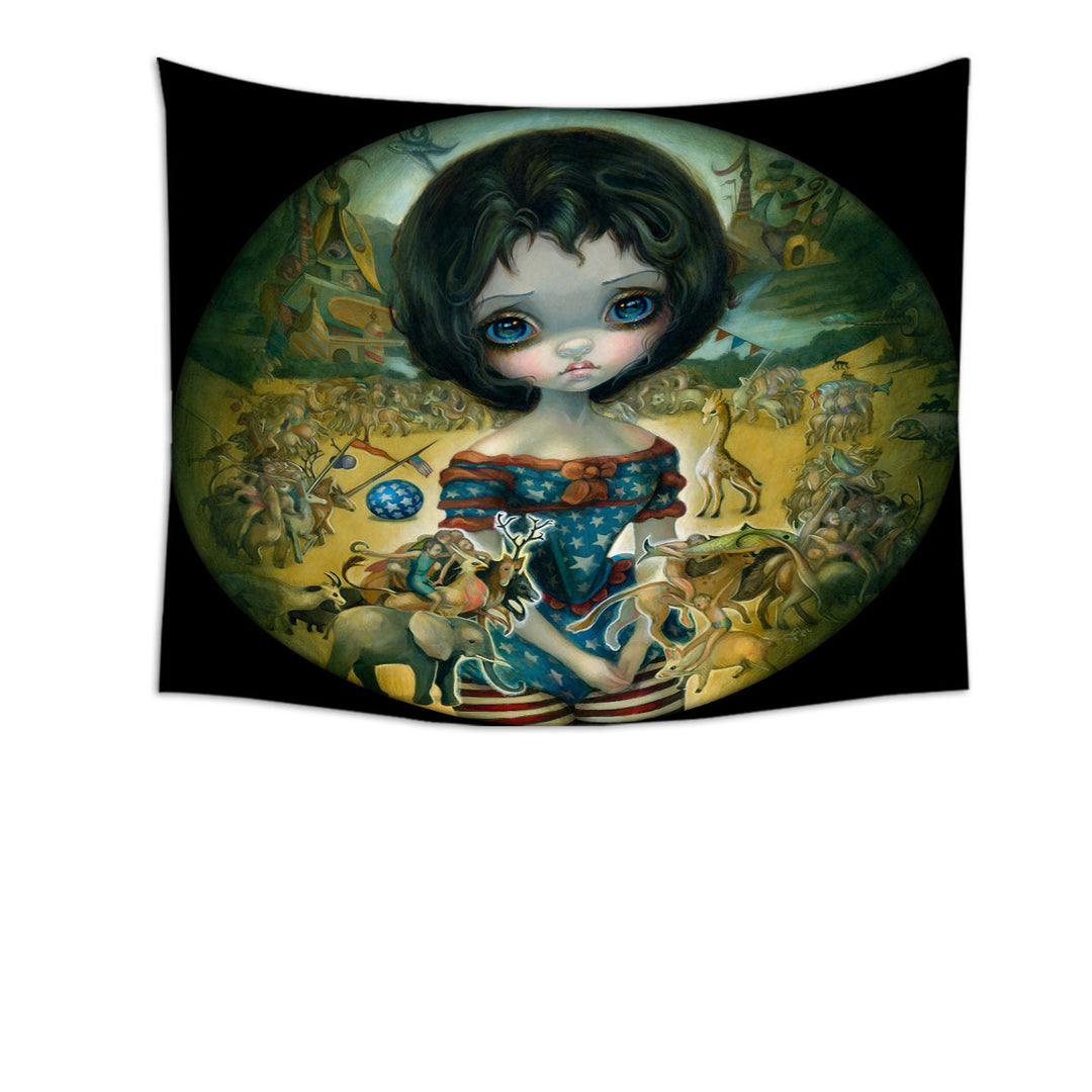 Art Painting Bosch Circus Girl Tapestry