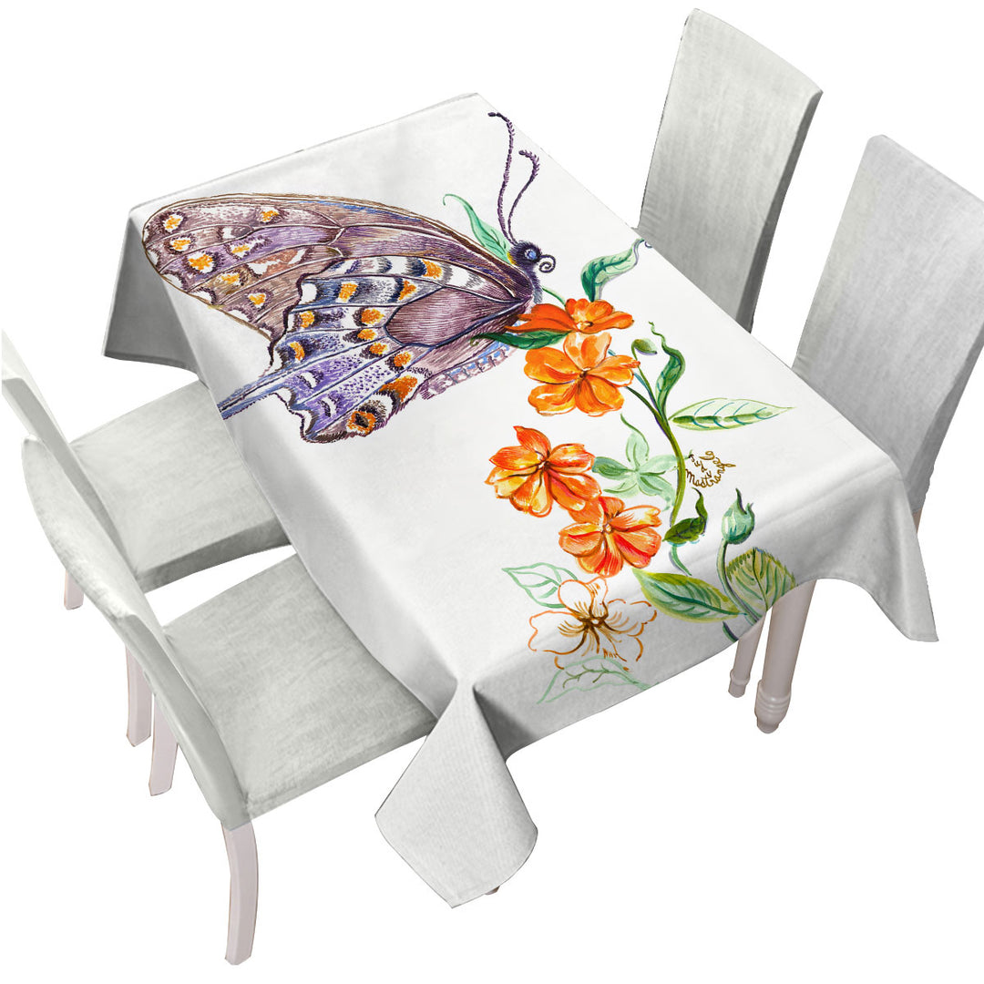 Art Painting Butterfly JM Design Custom table Covers