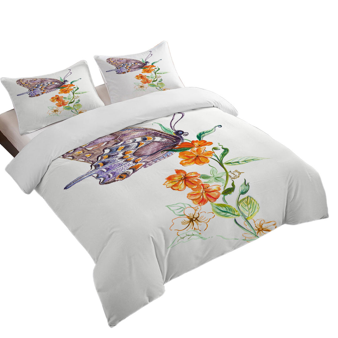 Art Painting Butterfly JM Design Duvet Cover