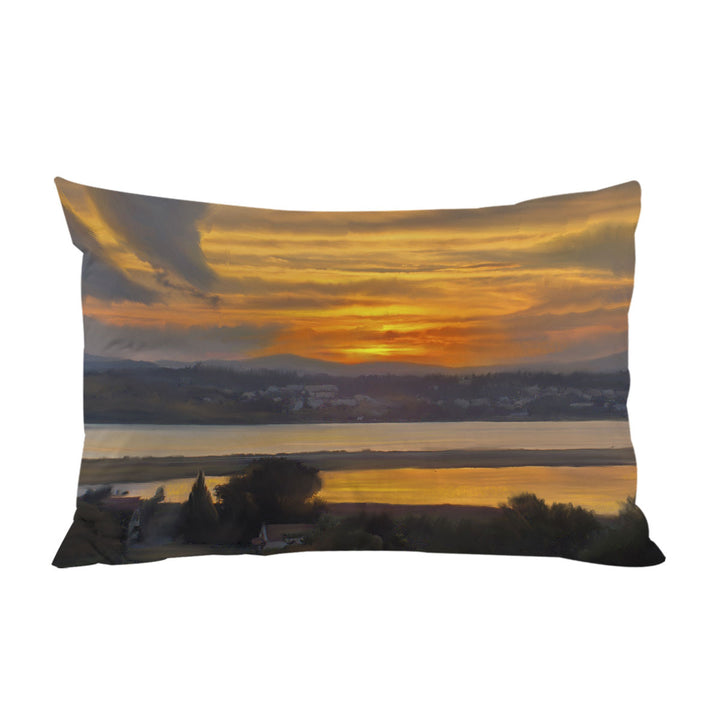 Art Painting Corfu Sunset Pillowcase