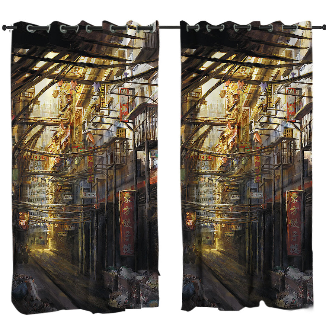 Art Painting Kowloon City Drapes for Living Room