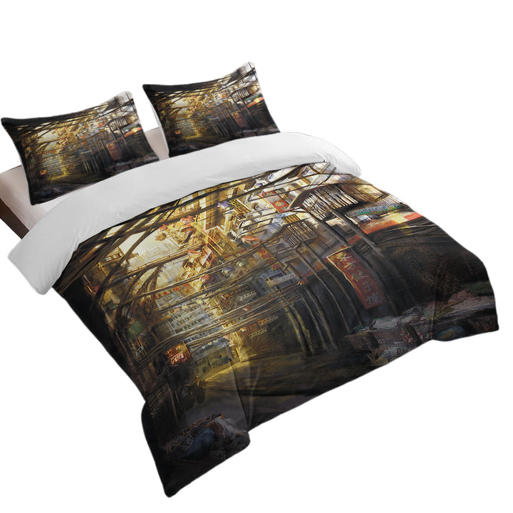 Art Painting Kowloon City Good Duvet Covers