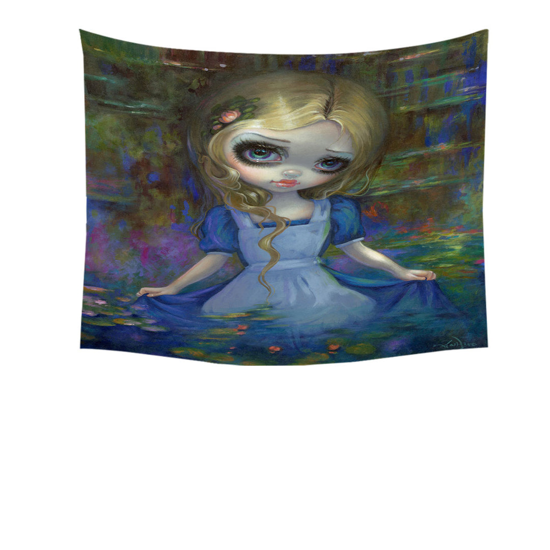 Art Painting Tapestry Alice in Monet_s Water Lilies