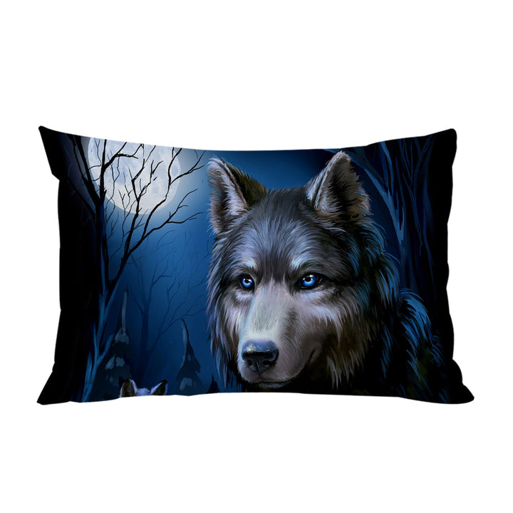 Art Painting Wolves Night Bed Covers