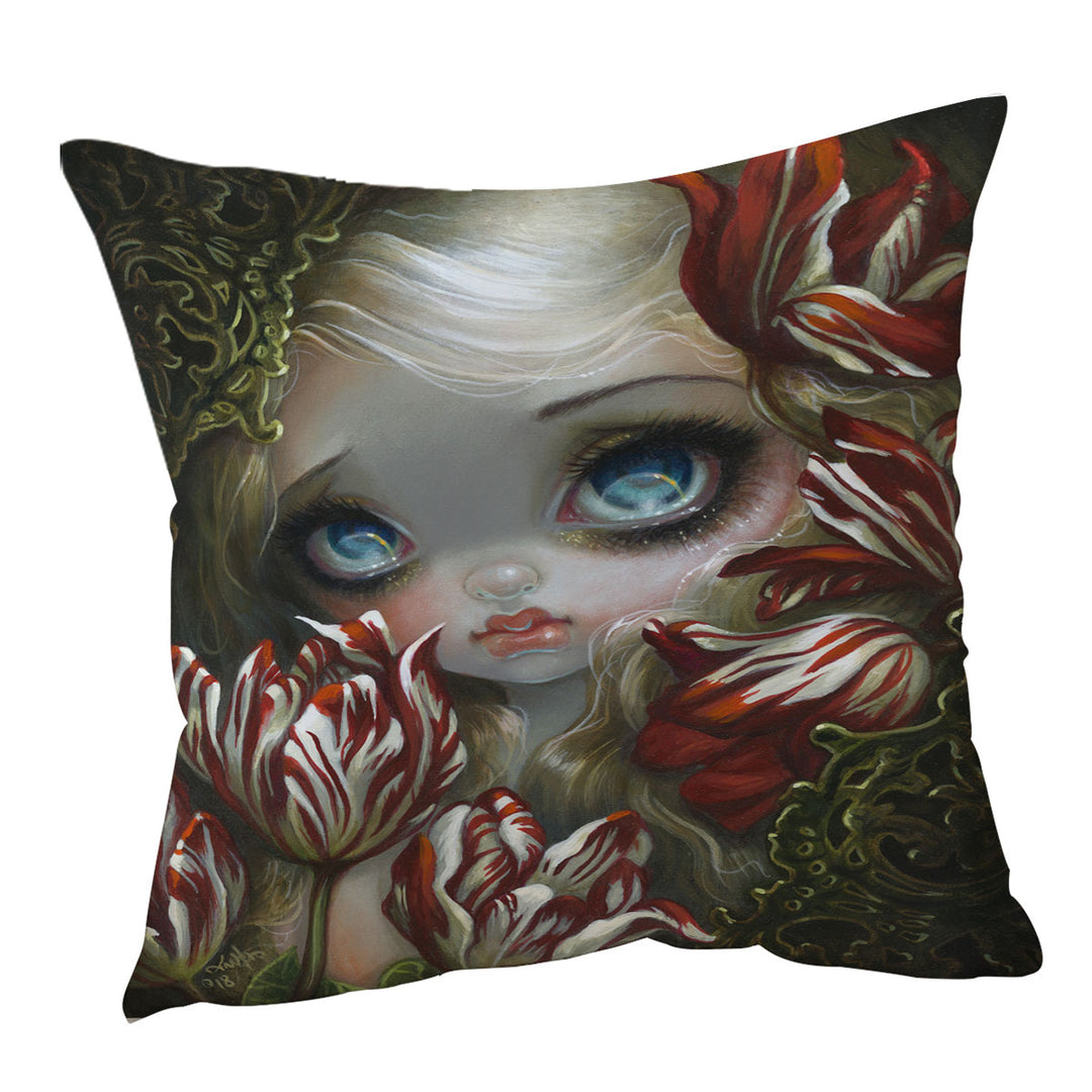 Art Painting the Language of Flowers Tulips Cushion Covers