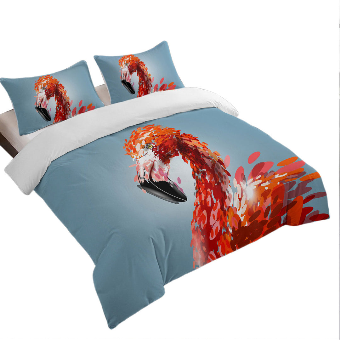 Artistic Flamingo Quilt Cover Sets