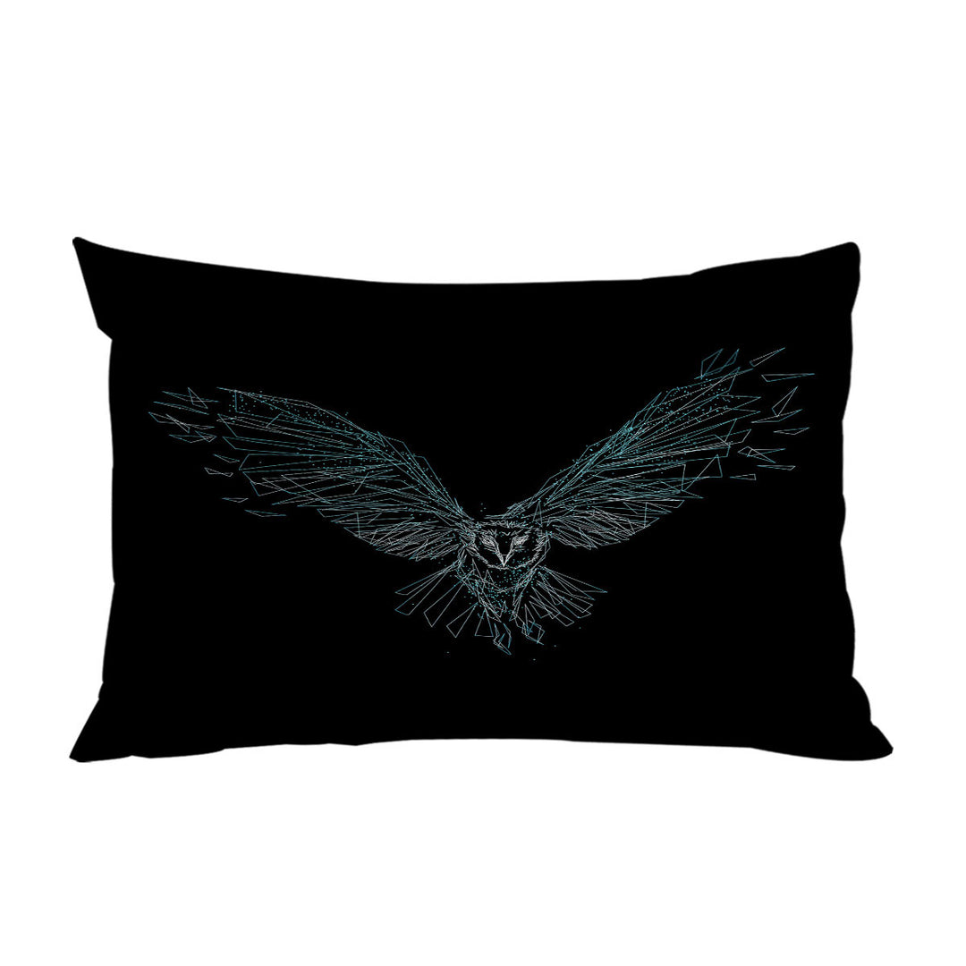 Artistic Flying Owl Drawing Pillow Cases