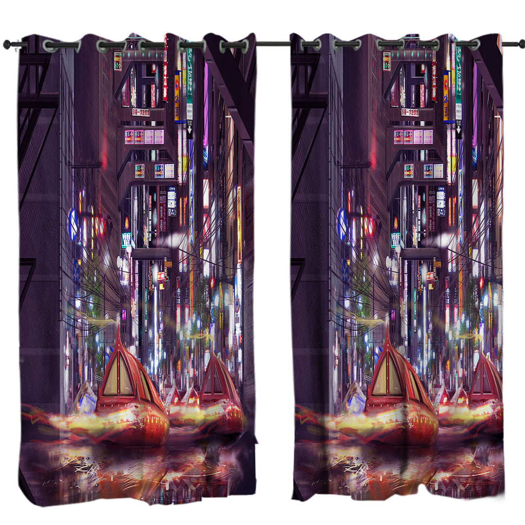 Artistic Future Tokyo City Curtain