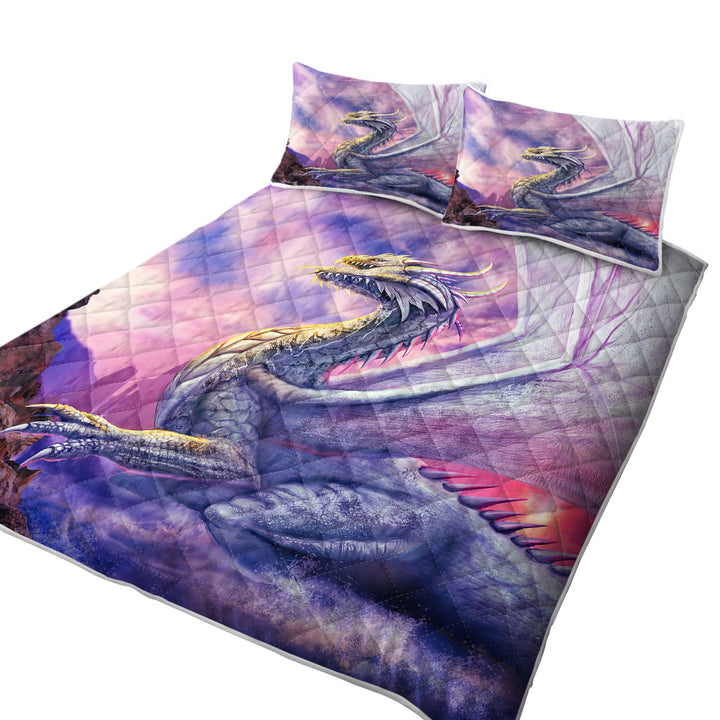 Attaxia Cool Purple Dragon Coverlets