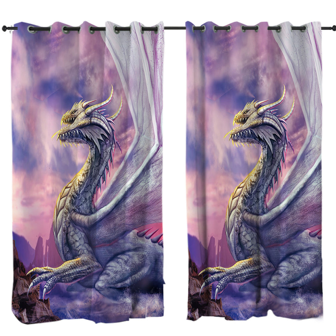 Attaxia Cool Purple Dragon Curtains