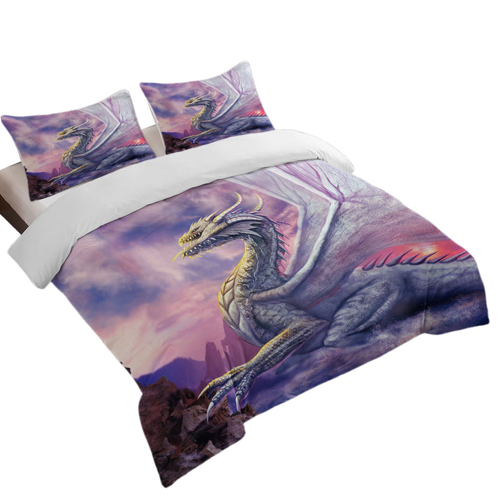 Attaxia Cool Purple Dragon Quilt Cover Sets