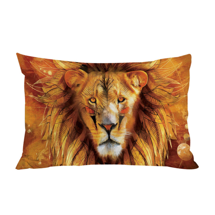 Attractive Lion Chief Pillow Cases