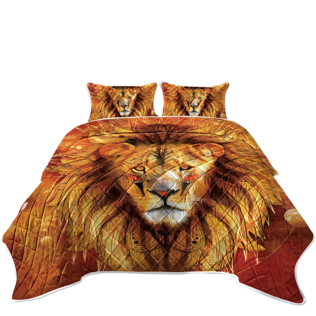 Attractive Lion Chief Quilts