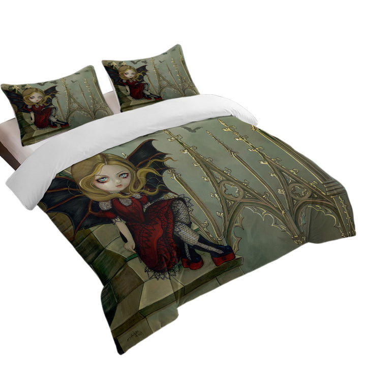 Bat Winged Fairy Bats in the Belfry full Size Duvet Cover