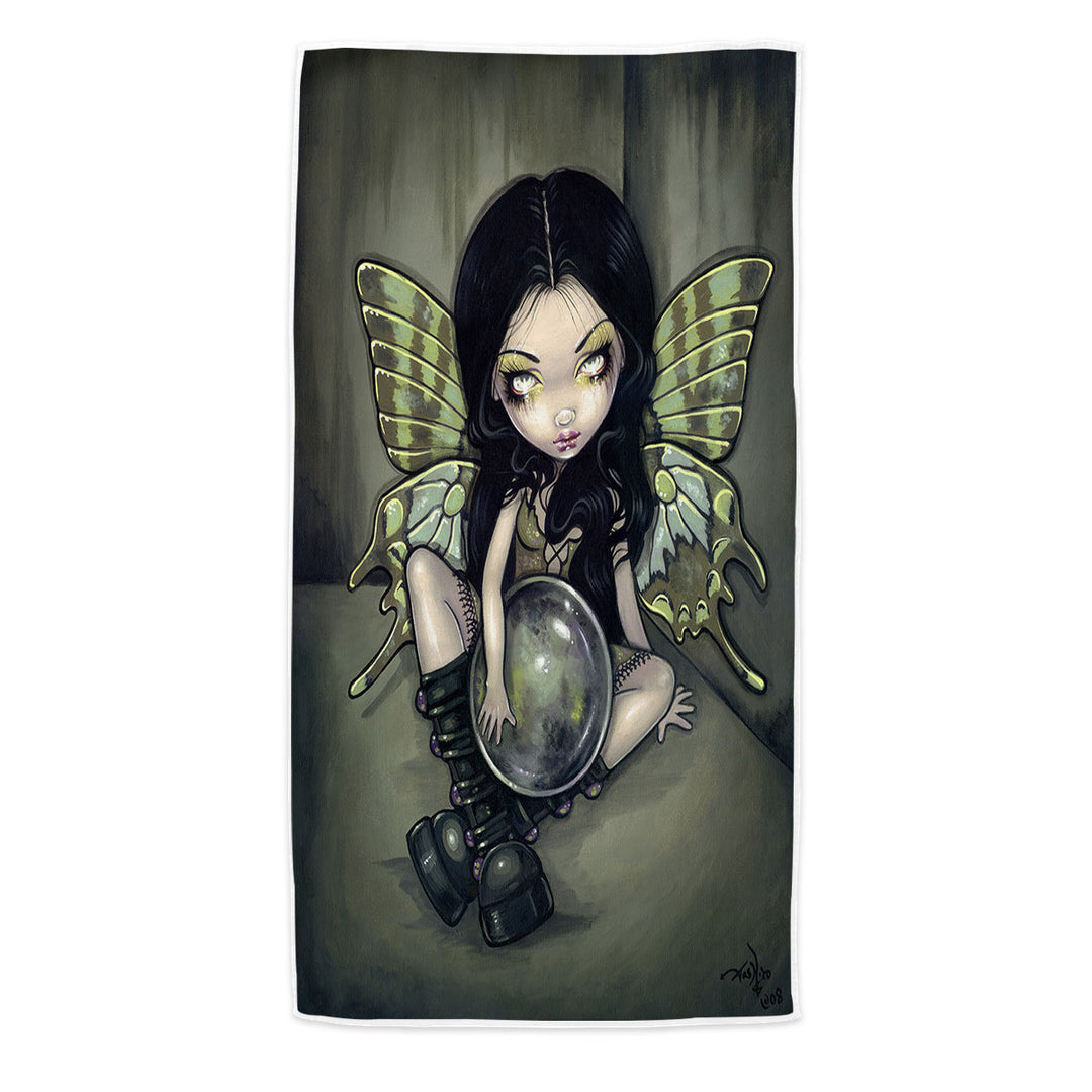 Beach Towels with Gothic Art Prints the Mildew Fairy