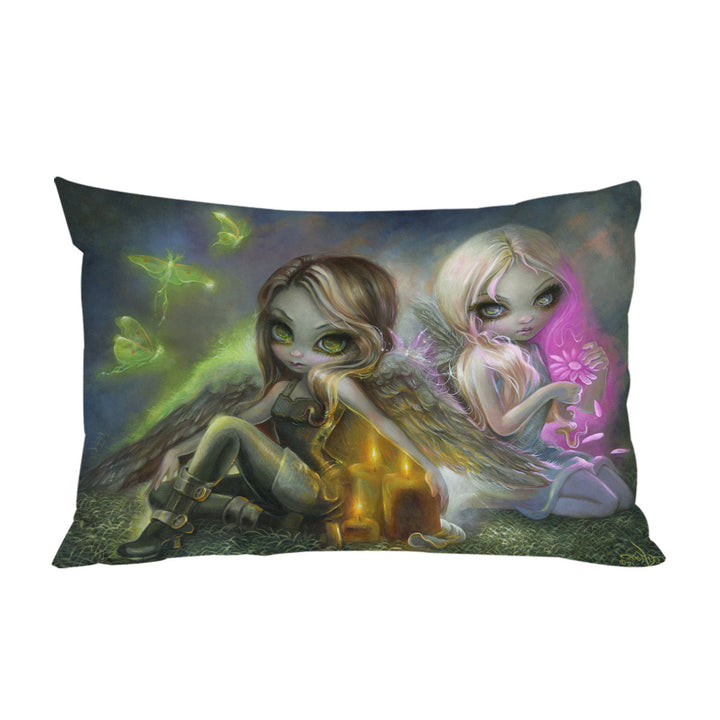 Beautiful Angels Bright Candles Burn Fast Pillowcase