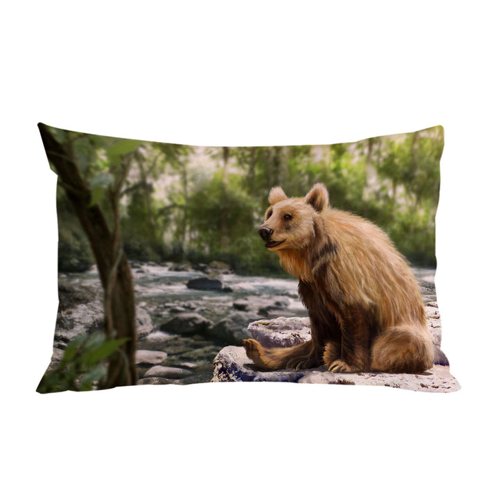 Beautiful Art Cute Wild Bear Pillowcase