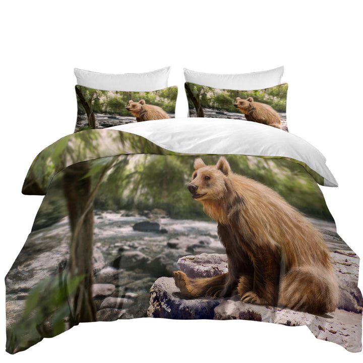 Beautiful Art Cute Wild Bear Twin xl Duvet Covers