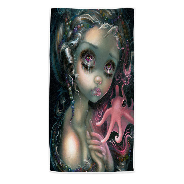 Beautiful Beach Towels with Fantasy Painting Dumbo Octopus Mermaid