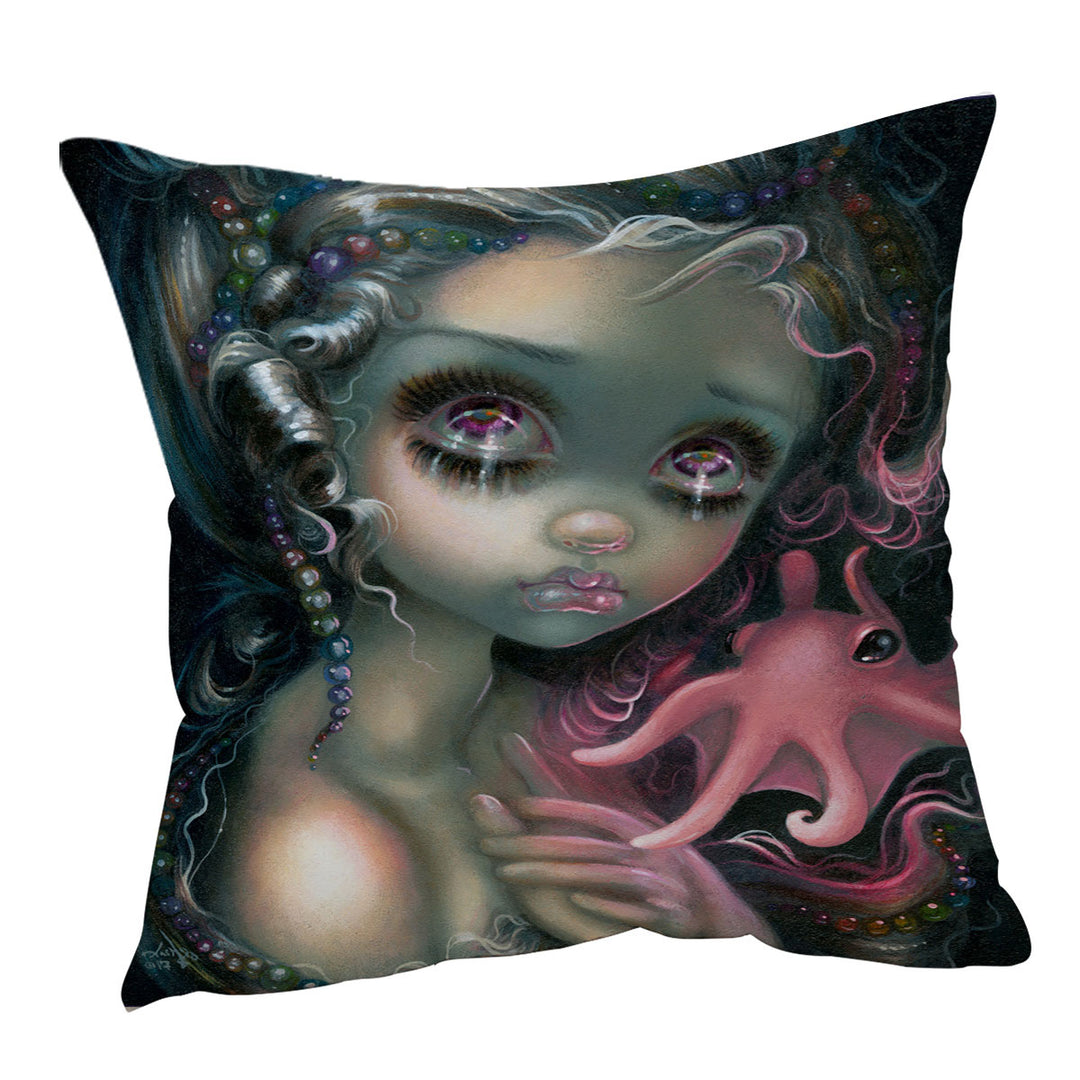 Beautiful Cushions with Fantasy Painting Dumbo Octopus Mermaid