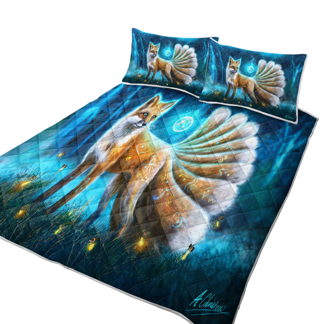 Beautiful Fantasy Fox Coverlets