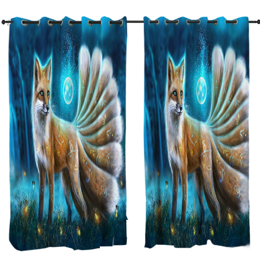 Beautiful Fantasy Fox Drapery