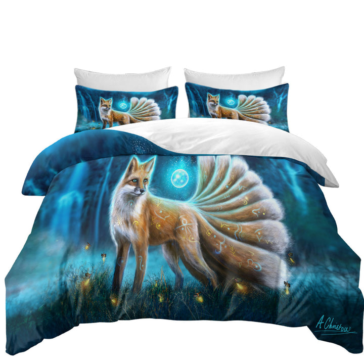 Beautiful Fantasy Fox Duvet Cover