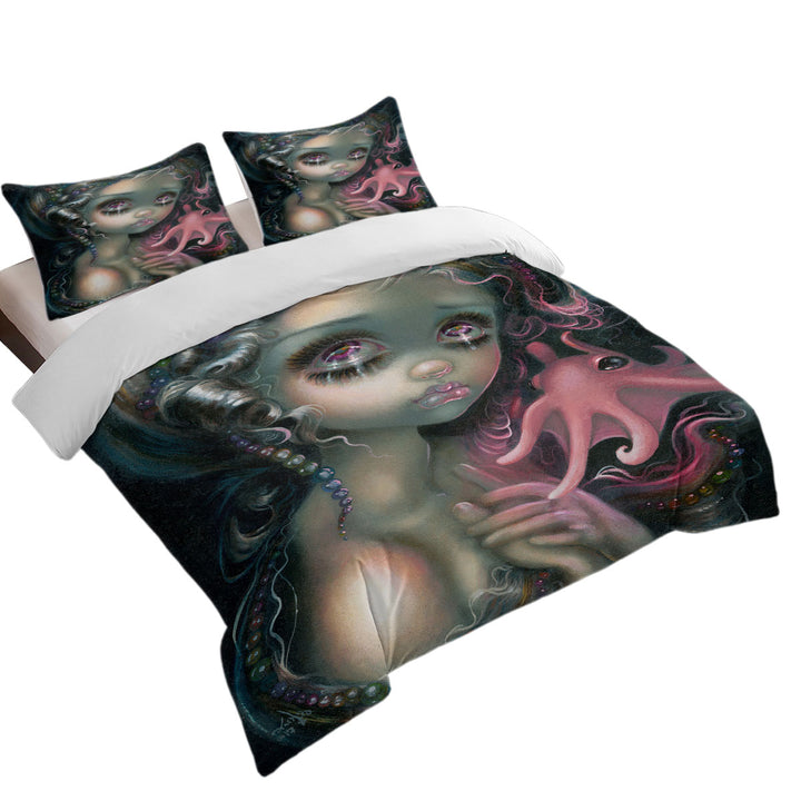 Beautiful Fantasy Painting Dumbo Octopus Mermaid Duvet Covers