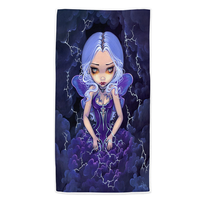 Beautiful Gothic Beach Towels with Fairy Dress of Storms