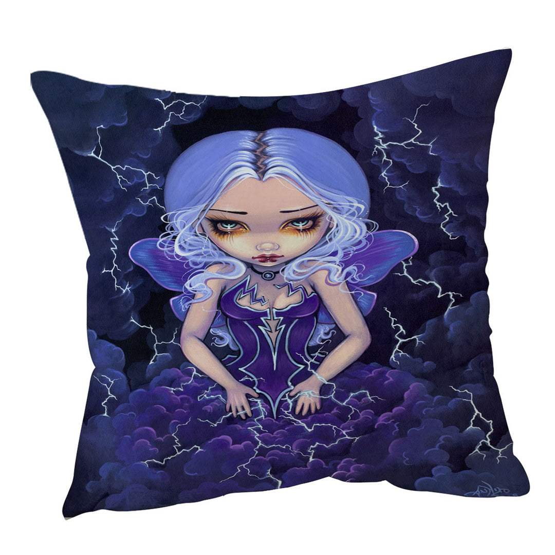 Beautiful Gothic Cushion Covers with Fairy Dress of Storms