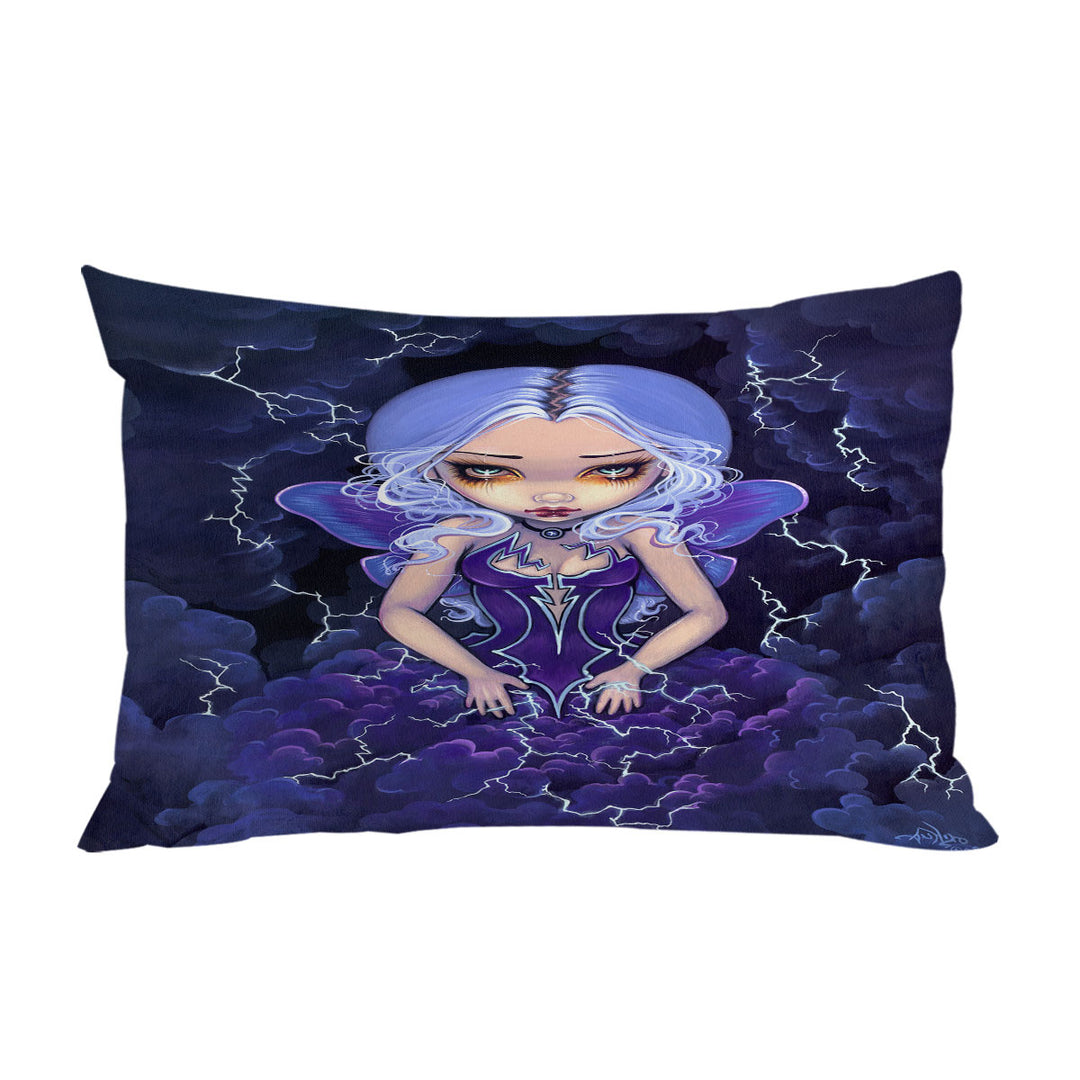 Beautiful Gothic Fairy Dress of Storms Pillow Case Covers