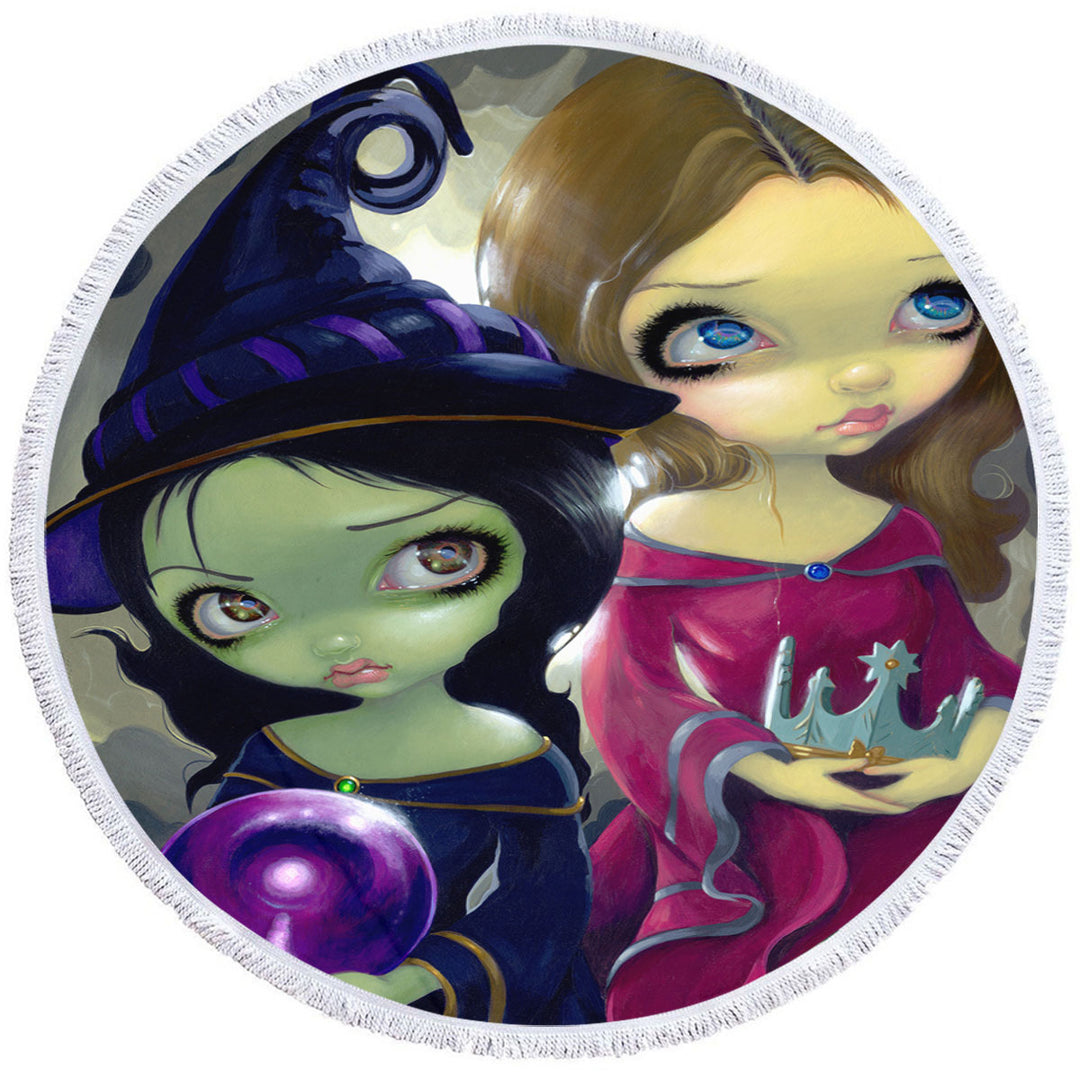 Beautiful Maidens Wicked Witch Microfiber Beach Towel