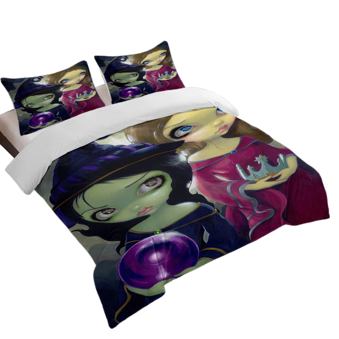 Beautiful Maidens Wicked Witch and Glinda Twin Duvet Covers