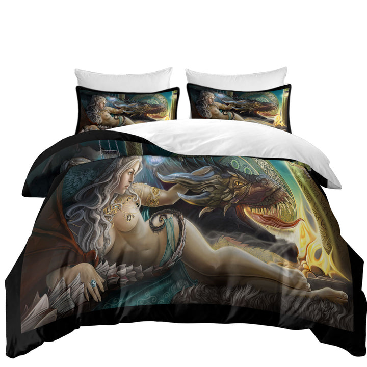 Beautiful Princess Mother of Dragons California King Duvet Cover