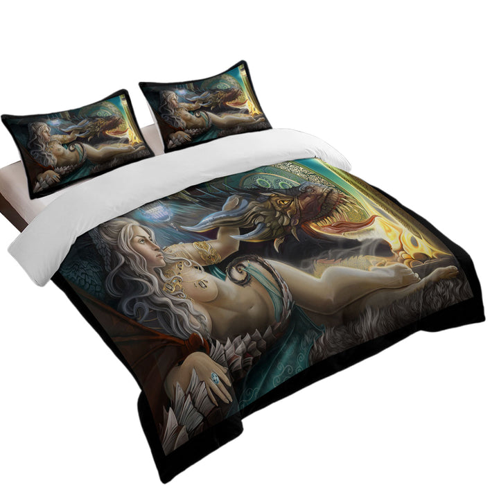 Beautiful Princess Mother of Dragons Coverlet