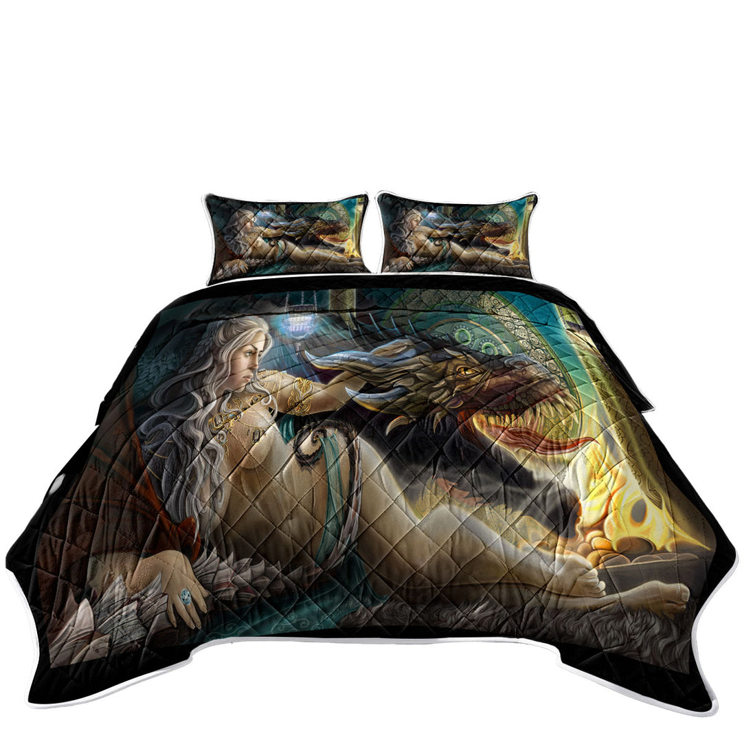 Beautiful Princess Mother of Dragons Coverlets