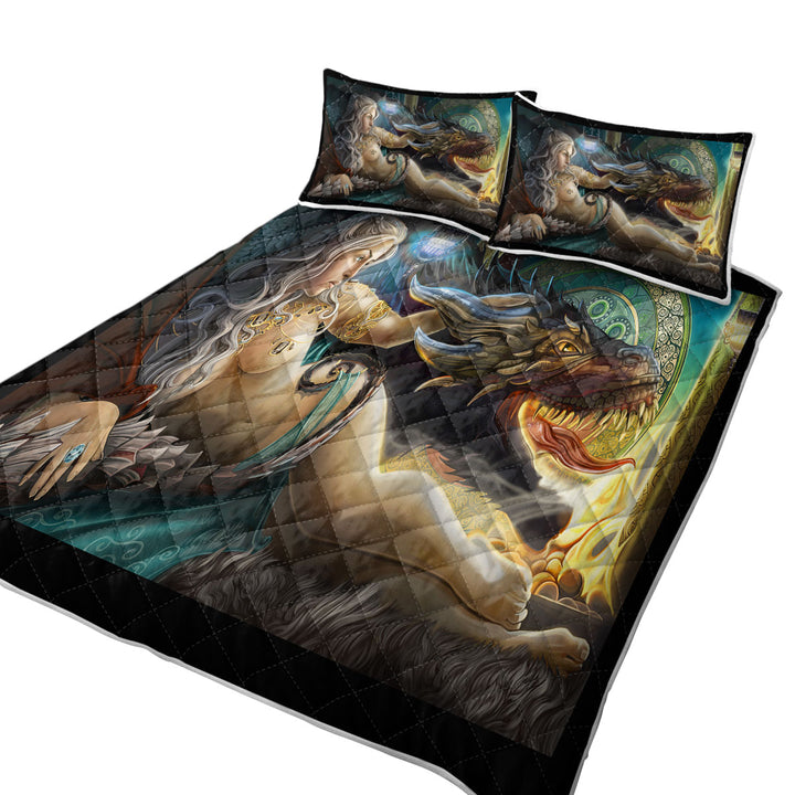 Beautiful Princess Mother of Dragons Quilts for Beds