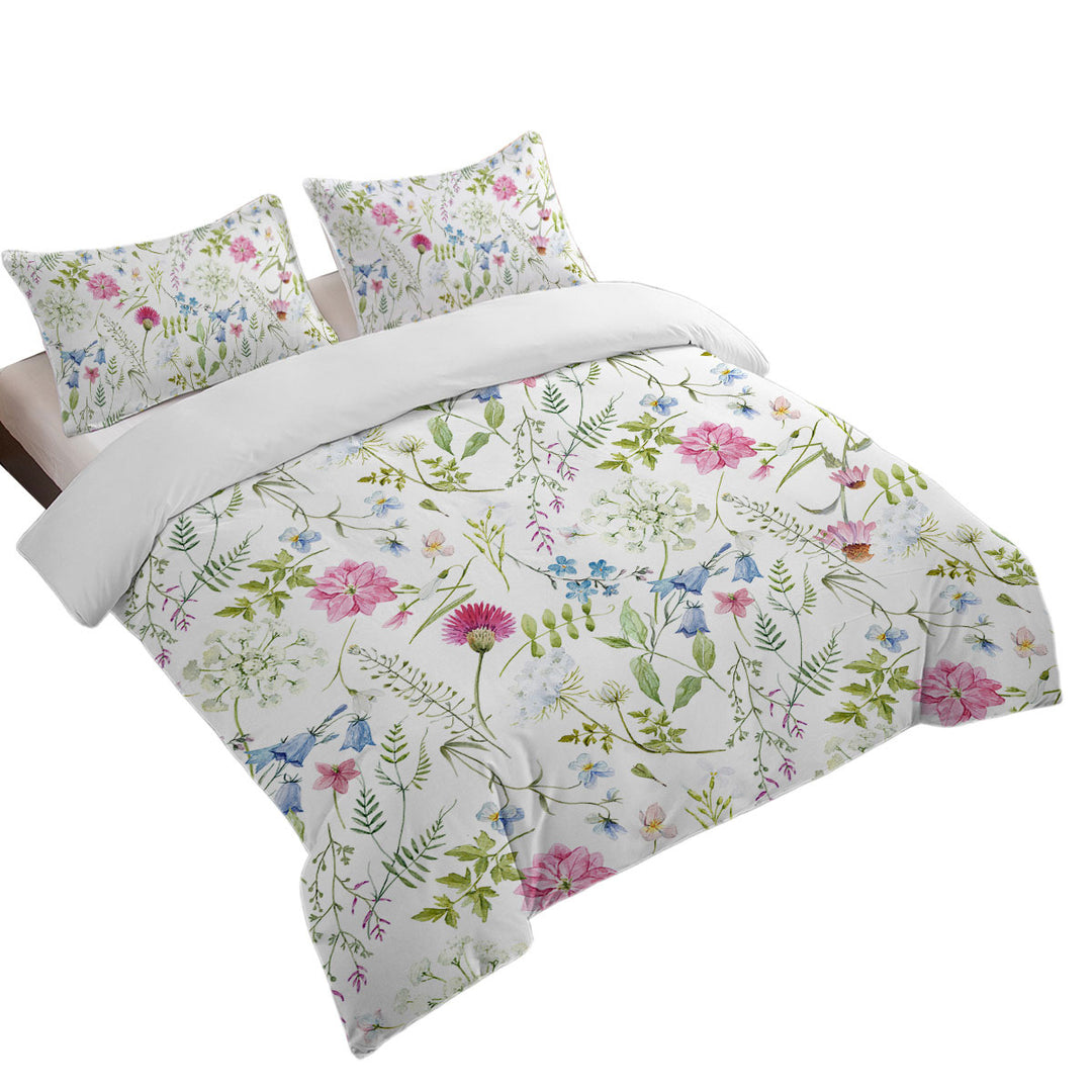 Beautiful Spring Flowers Duvet Cover set