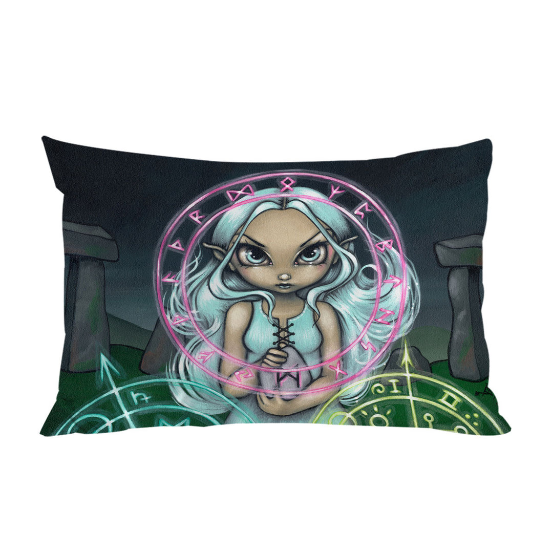 Bed Covers with Casting The Runes White Haired Celtic Girl