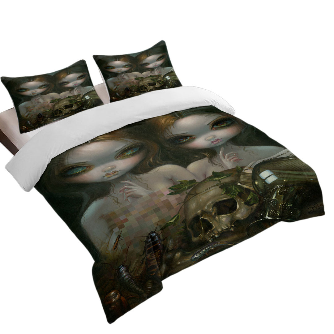 Bed Covers with Cool Dark Art Allegory of Decay