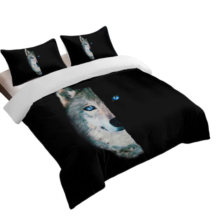 Bed Covers with Cool Day Vs Night Wolf