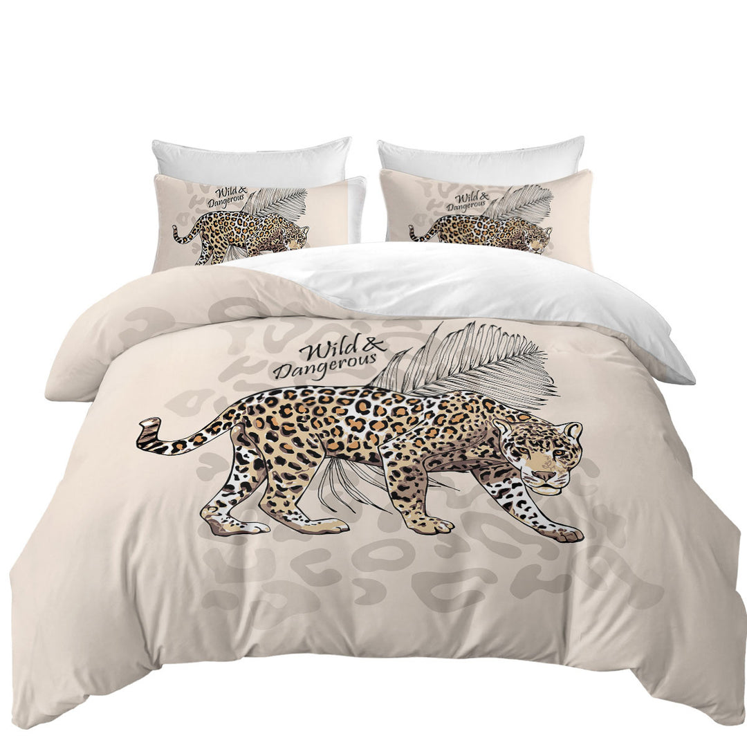 Bed Covers with Cool Wild and Dangerous Cheetah