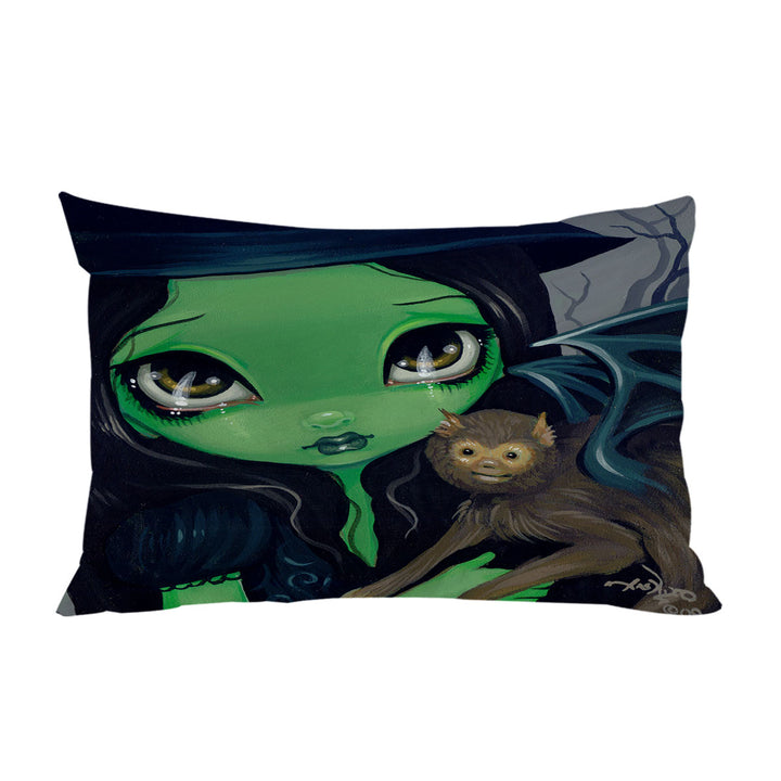 Bed Covers with Faces of Faery _36 Green Witch and Winged Monkey