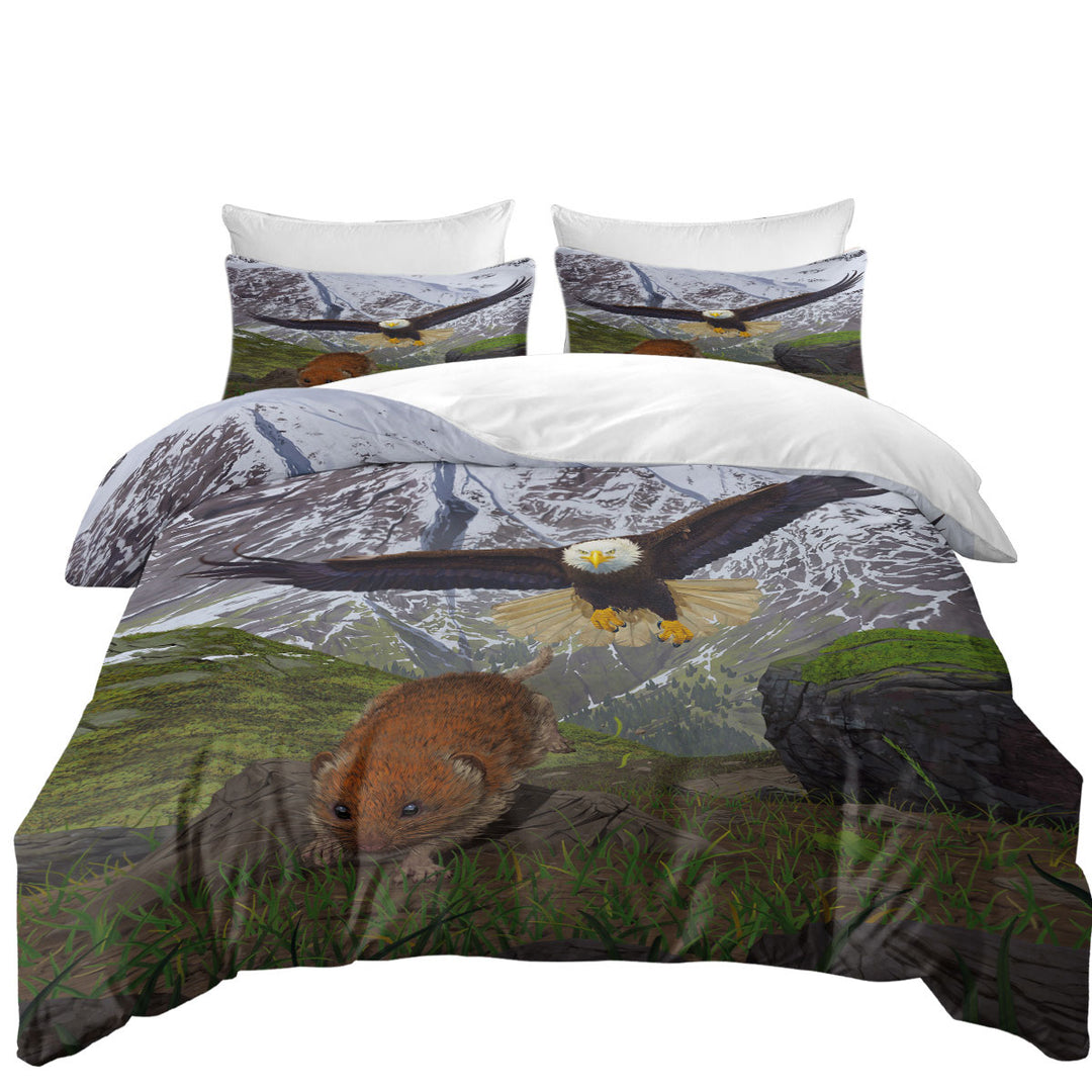 Bed Covers with Nature Art Alaska Wild Eagle