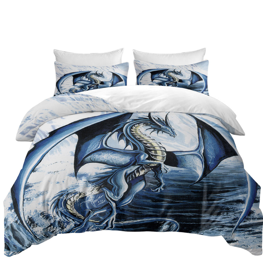 Bed Covers with Spirit of the Ice Ocean Dragon