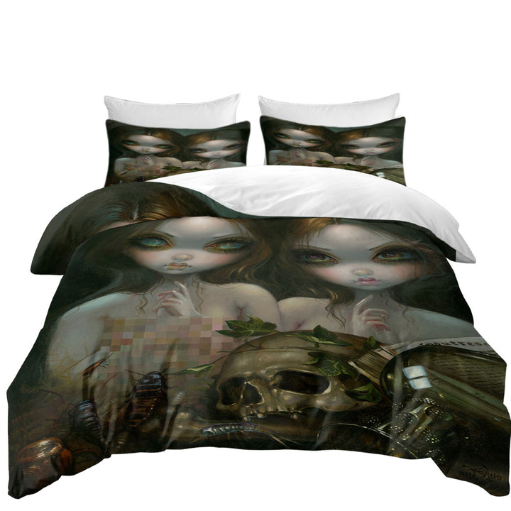 Best Duvet Covers with Cool Dark Art Allegory of Decay